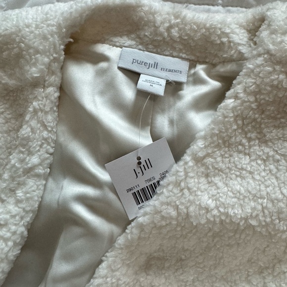 New - J Jill Pure Jill Long Teddy Vest - Picture 6 of 6